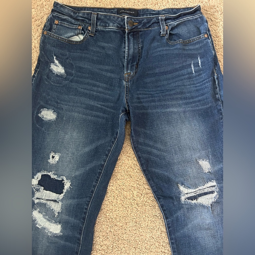Aeropostale Distressed Blue Jeans